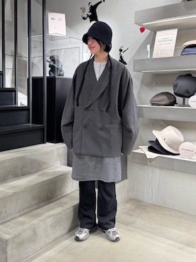 「OVERRIDE（オーバーライド）のアイテム」を使った、しわしわさん（レディース・163cm）の春コーディネート