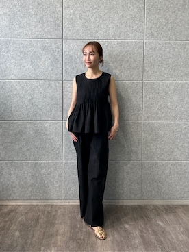 「cloenc（クロエンス）のアイテム（パンツ）」を使った、cloencさん（レディース・160cm）の春コーディネート