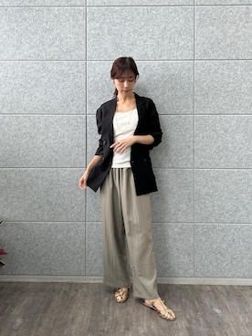 「cloenc（クロエンス）のアイテム（トップス）」を使った、cloencさん（レディース・165cm）の春コーディネート