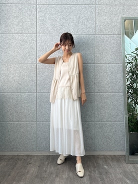 「cloenc（クロエンス）のアイテム」を使った、cloencさん（レディース・165cm）の夏コーディネート