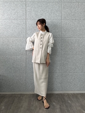 「cloenc（クロエンス）のアイテム（トップス）」を使った、cloencさん（レディース・165cm）の春コーディネート