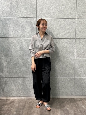 「cloenc（クロエンス）のアイテム（パンツ）」を使った、cloencさん（レディース・160cm）の春コーディネート