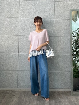 「cloenc（クロエンス）のアイテム」を使った、cloencさん（レディース・165cm）の夏コーディネート