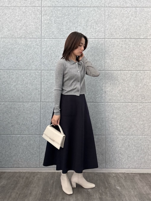 セール】【手洗い可】メルトンジャージフレアスカート（スカート