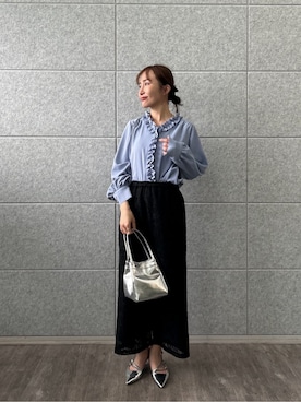 「cloenc（クロエンス）のアイテム（トップス）」を使った、cloencさん（レディース・160cm）の春コーディネート