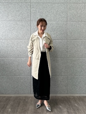 「cloenc（クロエンス）のアイテム（トップス）」を使った、cloencさん（レディース・160cm）の春コーディネート