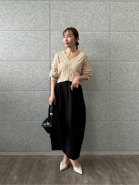 「cloenc（クロエンス）のアイテム（トップス）」を使った、cloencさん（レディース・160cm）の春コーディネート