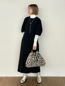 「24AW秋の新作」｜「アイテム（ワンピース/ドレス）」を使った、cloencさん（レディース・160cm）の秋コーディネート