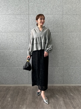 「cloenc（クロエンス）のアイテム（トップス）」を使った、cloencさん（レディース・160cm）の春コーディネート