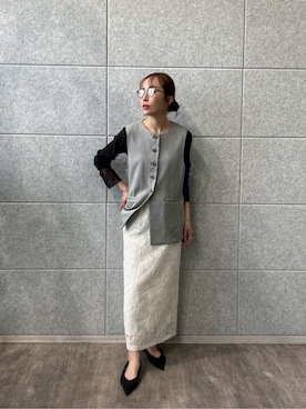 「cloenc（クロエンス）のアイテム（トップス）」を使った、cloencさん（レディース・160cm）の春コーディネート