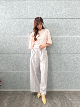 「cloenc（クロエンス）のアイテム（パンツ）」を使った、cloencさん（レディース・165cm）の春コーディネート