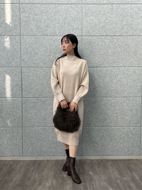 セール】畦ニットロングワンピース（ワンピース）｜cloenc（クロエンス