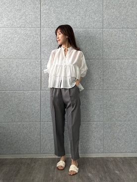 「cloenc（クロエンス）のアイテム（トップス）」を使った、cloencさん（レディース・165cm）の春コーディネート