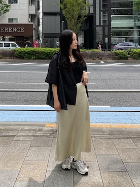 「アイテム（テーラードジャケット）」を使った、cloencさん（レディース・158cm）の夏コーディネート