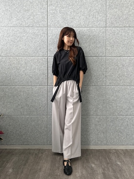 「cloenc（クロエンス）のアイテム（パンツ）」を使った、cloencさん（レディース・165cm）の春コーディネート