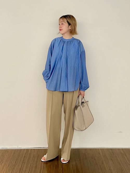#Newans【洗える】ジョーゼットショートパンツ　ネイビー系 miniministore リネン風ショートパンツ レディース短パン