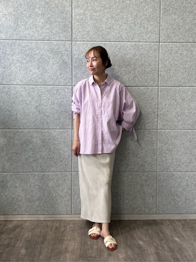 「cloenc（クロエンス）のアイテム（トップス）」を使った、cloencさん（レディース・160cm）の春コーディネート