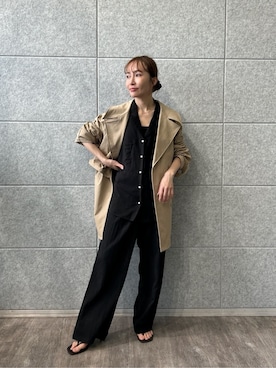 「cloenc（クロエンス）のアイテム（パンツ）」を使った、cloencさん（レディース・160cm）の春コーディネート