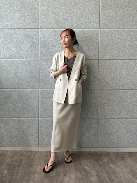 「cloenc（クロエンス）のアイテム（トップス）」を使った、cloencさん（レディース・160cm）の春コーディネート