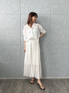 「cloenc（クロエンス）のアイテム（パンツ）」を使った、cloencさん（レディース・165cm）の春コーディネート