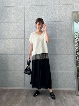 「cloenc（クロエンス）のアイテム」を使った、cloencさん（レディース・165cm）の夏コーディネート