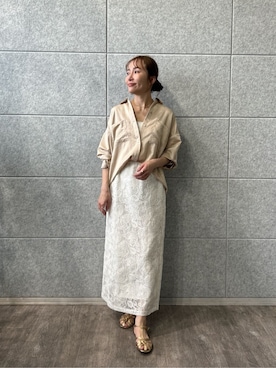 「cloenc（クロエンス）のアイテム（トップス）」を使った、cloencさん（レディース・160cm）の春コーディネート