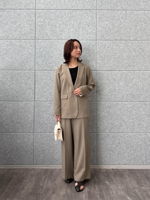 テーラード セール】【セットアップ／手洗い可】ポイントカラーテーラード