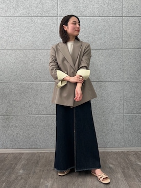 「cloenc（クロエンス）のアイテム（ジャケット/アウター）」を使った、cloencさん（レディース・158cm）の春コーディネート