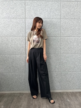 「cloenc（クロエンス）のアイテム（パンツ）」を使った、cloencさん（レディース・165cm）の春コーディネート