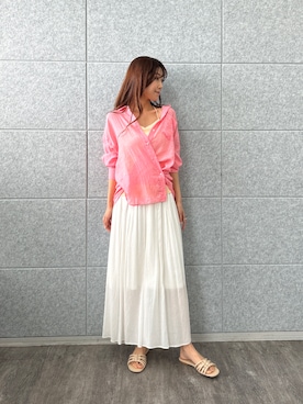 「cloenc（クロエンス）のアイテム（パンツ）」を使った、cloencさん（レディース・165cm）の春コーディネート