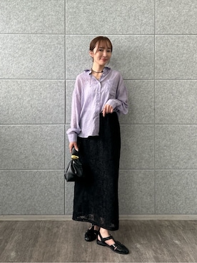 「cloenc（クロエンス）のアイテム（トップス）」を使った、cloencさん（レディース・160cm）の春コーディネート