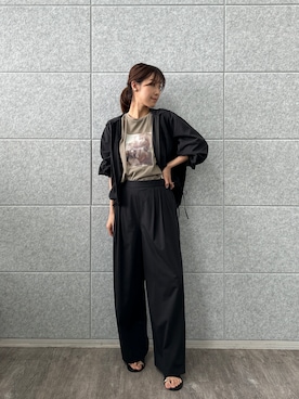 「cloenc（クロエンス）のアイテム（パンツ）」を使った、cloencさん（レディース・165cm）の春コーディネート