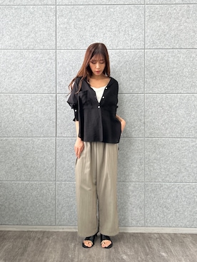 「cloenc（クロエンス）のアイテム（トップス）」を使った、cloencさん（レディース・165cm）の春コーディネート