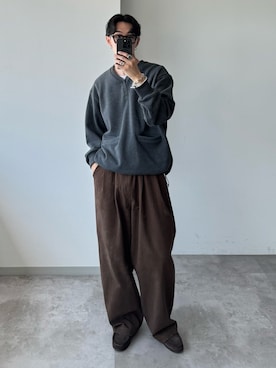 「アイテム（スウェット）」を使った、おさゆうさん（メンズ・168cm）の秋コーディネート