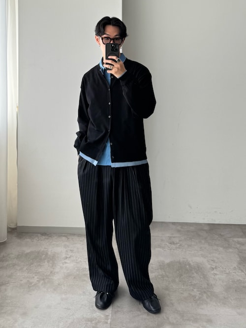 CREW NECK LAYERED CARDIGAN / クルーネックレイヤードカーディガン