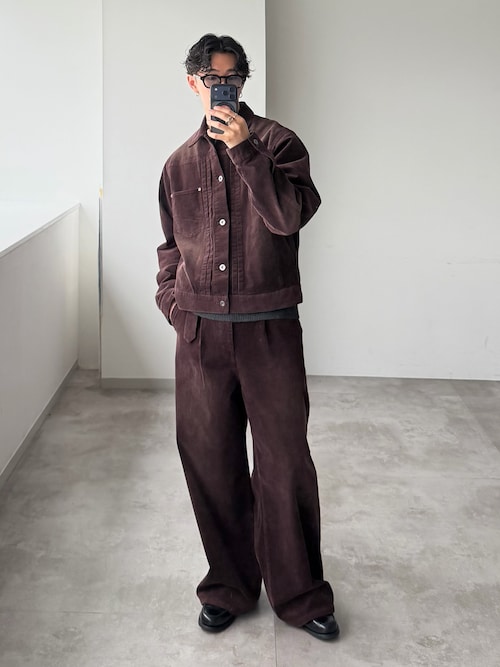 「WETTEMPT(ウィテンプト)のBLEACHED CORDUROY JACKET / ブリーチコーデュロイジャケット(ブルゾン)」を使った、おさゆうさん(メンズ・168cm)の秋コーディネート