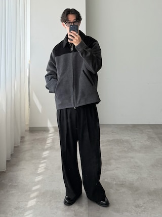 「WETTEMPT(ウィテンプト)のCORDUROY MELTON BLOUSON / コーデュロイメルトンブルゾン(テーラードジャケット)」を使った、おさゆうさん(メンズ・168cm)の秋コーディネート