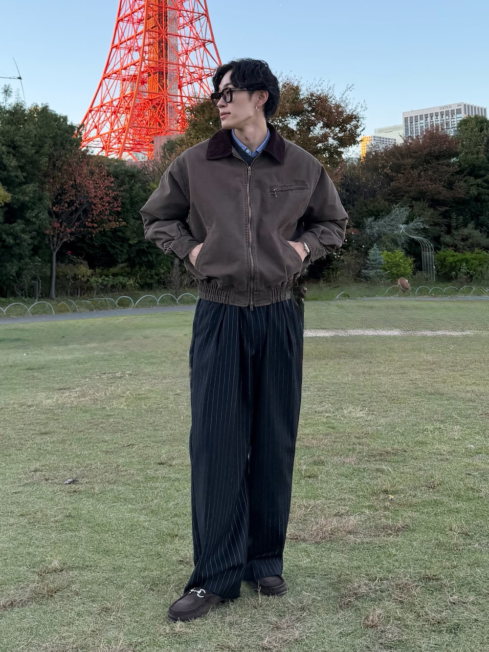 SULFUR DYED QUILTED TWILL BLOUSON / サルファーダイキルティング