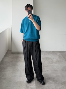 「Paraboot（パラブーツ）のアイテム（シューズ）」を使った、おさゆうさん（メンズ・168cm）の春コーディネート