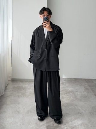 「WETTEMPT(ウィテンプト)のTECH 2B JACKET / テック2Bジャケット(テーラードジャケット)」を使った、おさゆうさん(メンズ・168cm)の冬コーディネート