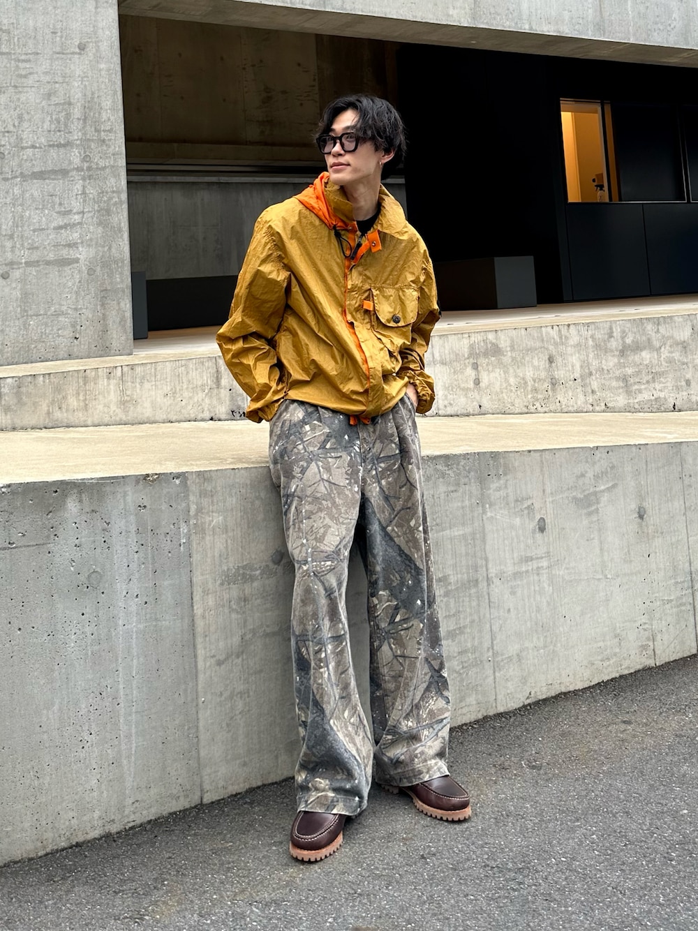 おさゆう｜STONE ISLANDのナイロンジャケットを使ったコーディネート 