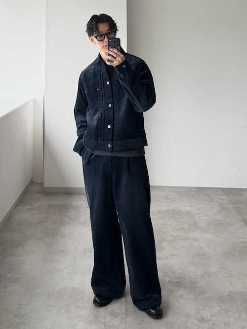 「WETTEMPT(ウィテンプト)のBLEACHED CORDUROY JACKET / ブリーチコーデュロイジャケット(ブルゾン)」を使った、おさゆうさん(メンズ・168cm)の秋コーディネート