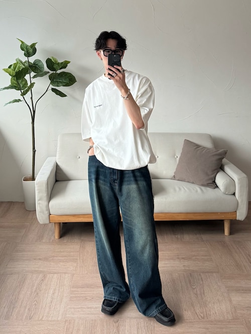 ONE SIDE DRAW CORD TEE / ワンサイドドローコードT