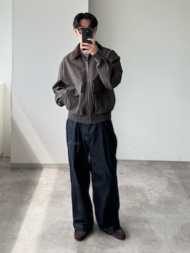 「アイテム（ジャケット/アウター）」を使った、おさゆうさん（メンズ・168cm）の秋コーディネート
