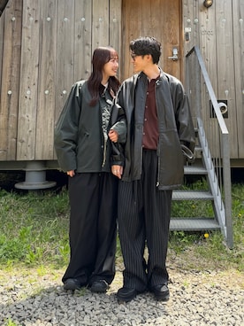 「Barbour（バブアー）のアイテム（ジャケット/アウター）」を使った、おさゆうさん（メンズ・168cm）の春コーディネート