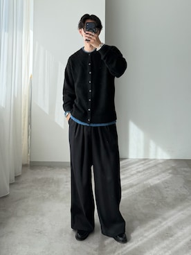 「アイテム（カーディガン/ボレロ）」を使った、おさゆうさん（メンズ・168cm・20代）の冬コーディネート