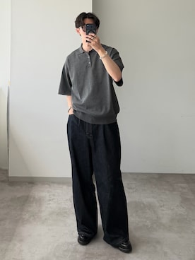 「Paraboot（パラブーツ）のアイテム（シューズ）」を使った、おさゆうさん（メンズ・168cm）の春コーディネート