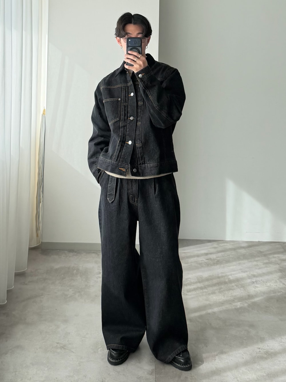 WETTEMPTのデニムジャケットを使った人気ファッションコーディネート