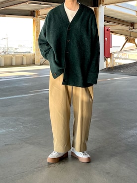 「SLACK FOOTWEAR（スラックフットウェア）のアイテム」を使った、おさゆうさん（メンズ・168cm）の冬コーディネート