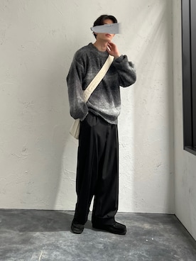 「epnok（エプノック）のアイテム（ニット/セーター）」を使った、おさゆうさん（メンズ・168cm）の秋コーディネート